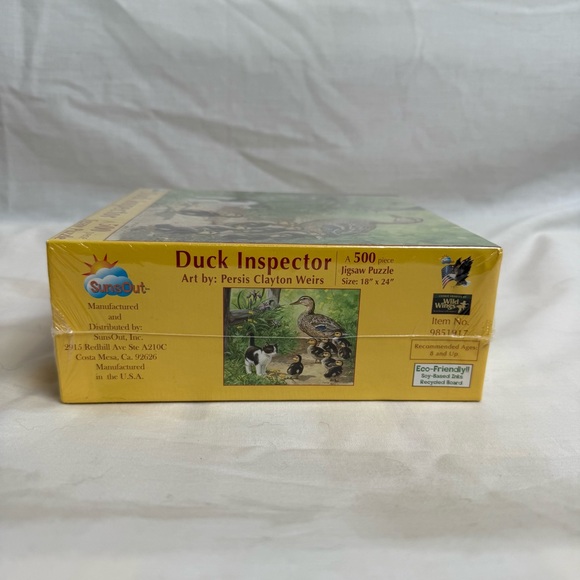 Duck Inspector Puzzle 500 Piece SunsOut Cat & Ducks Scene Jigsaw New Sealed - Picture 3 of 7